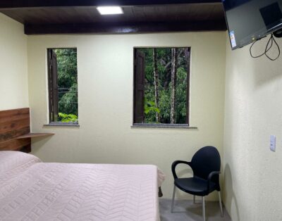 Apartamento do chalé na Casa Sankofa.