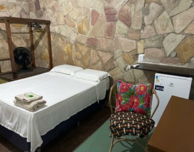 Apartamento de pedra na Casa Sankofa.